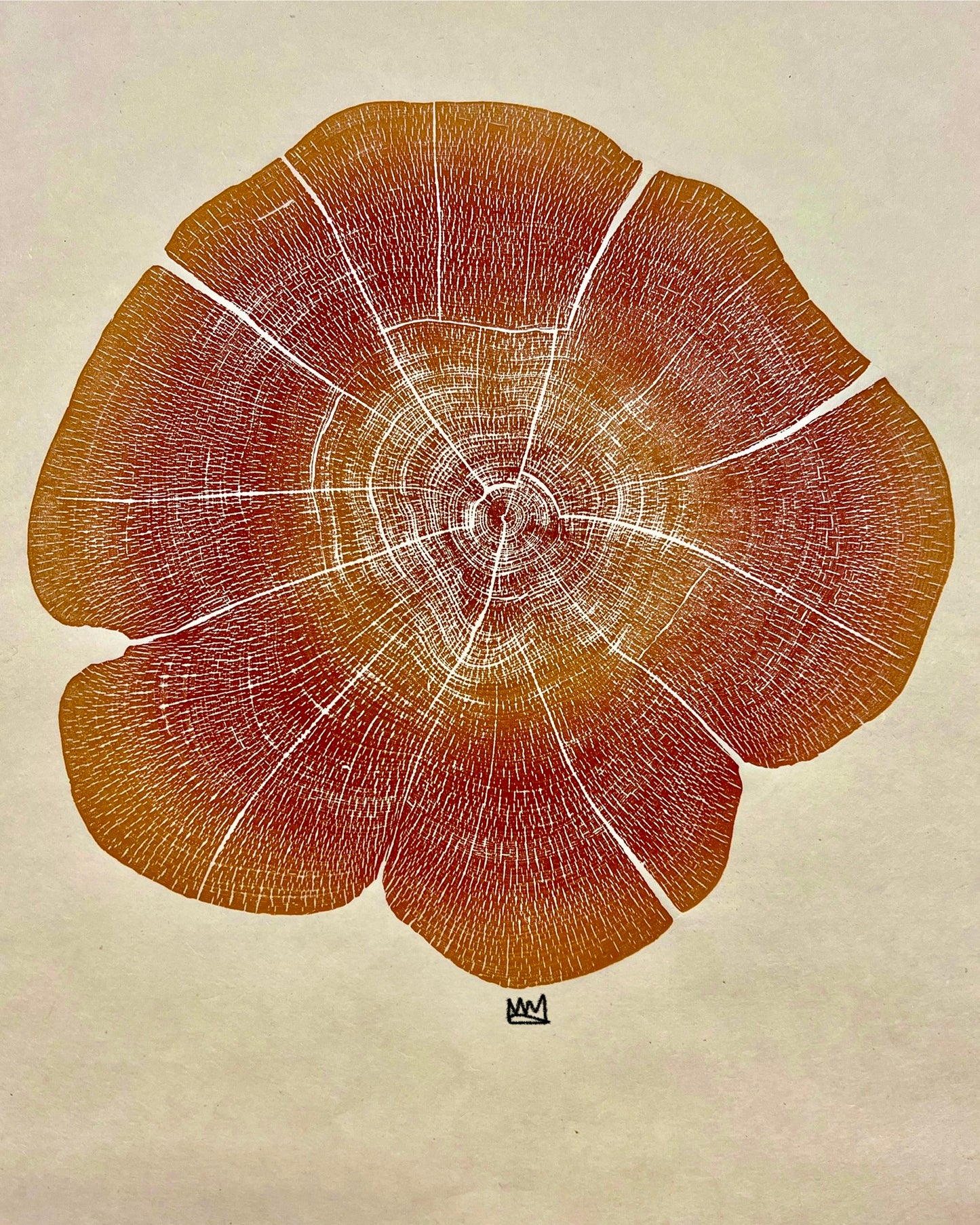 Apricot Sunset Eastern Red Cedar # 35 tree print