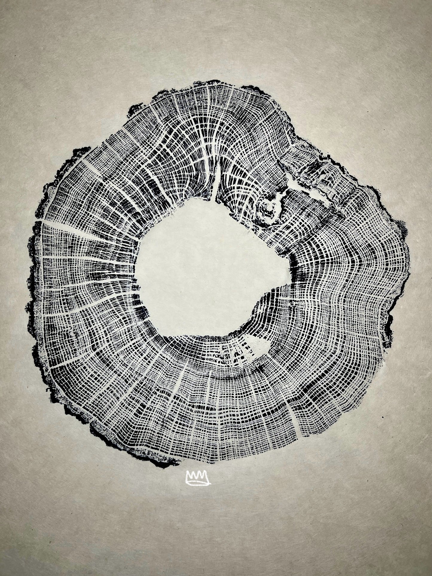 Heart Rot White Oak Tree Print