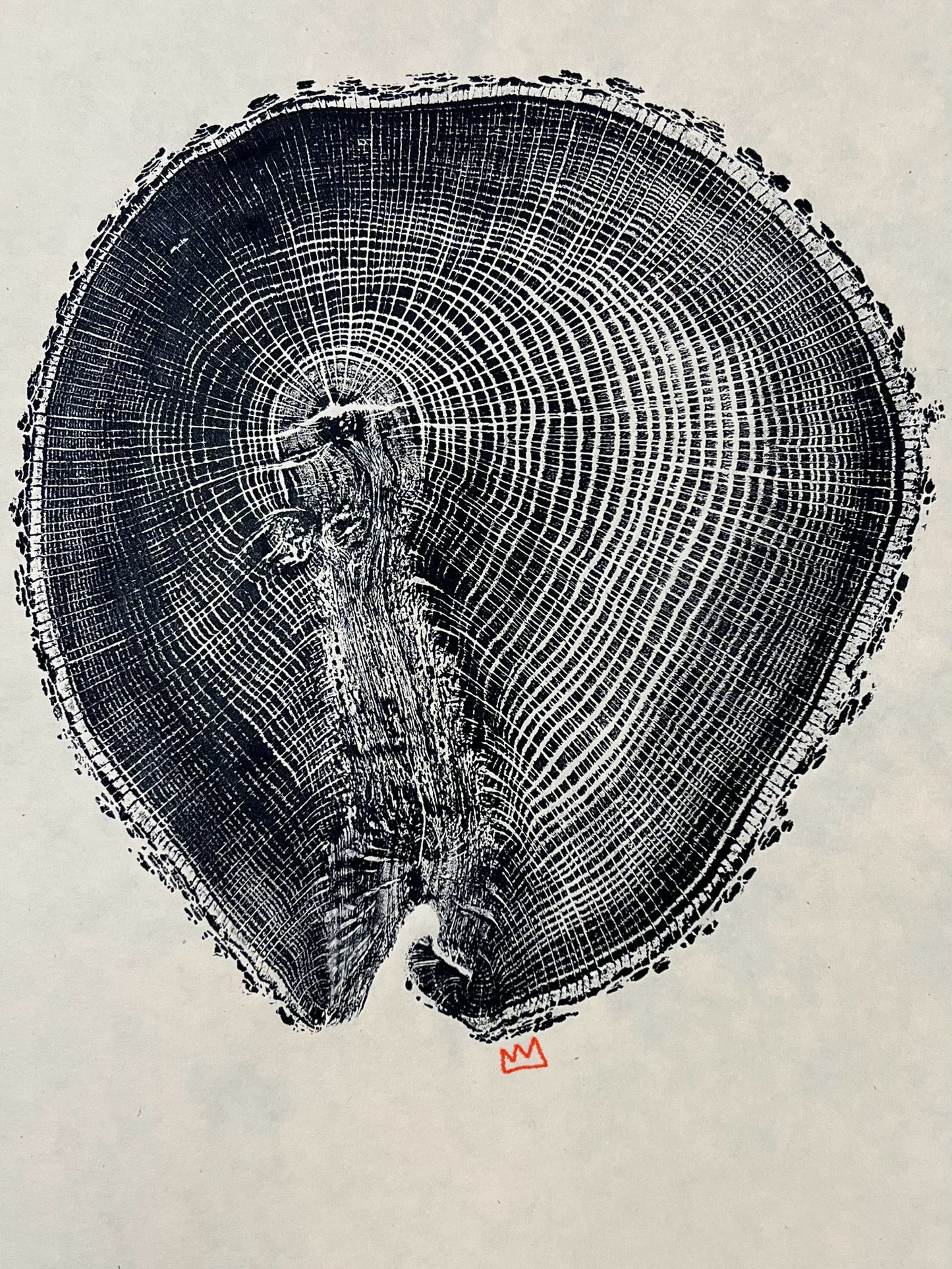 Day #7 Relief Print of Post Oak