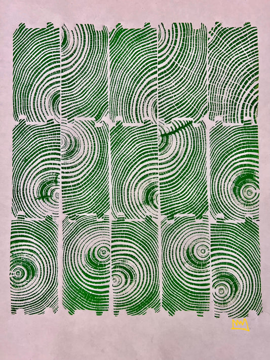 Entropy End Grain Print