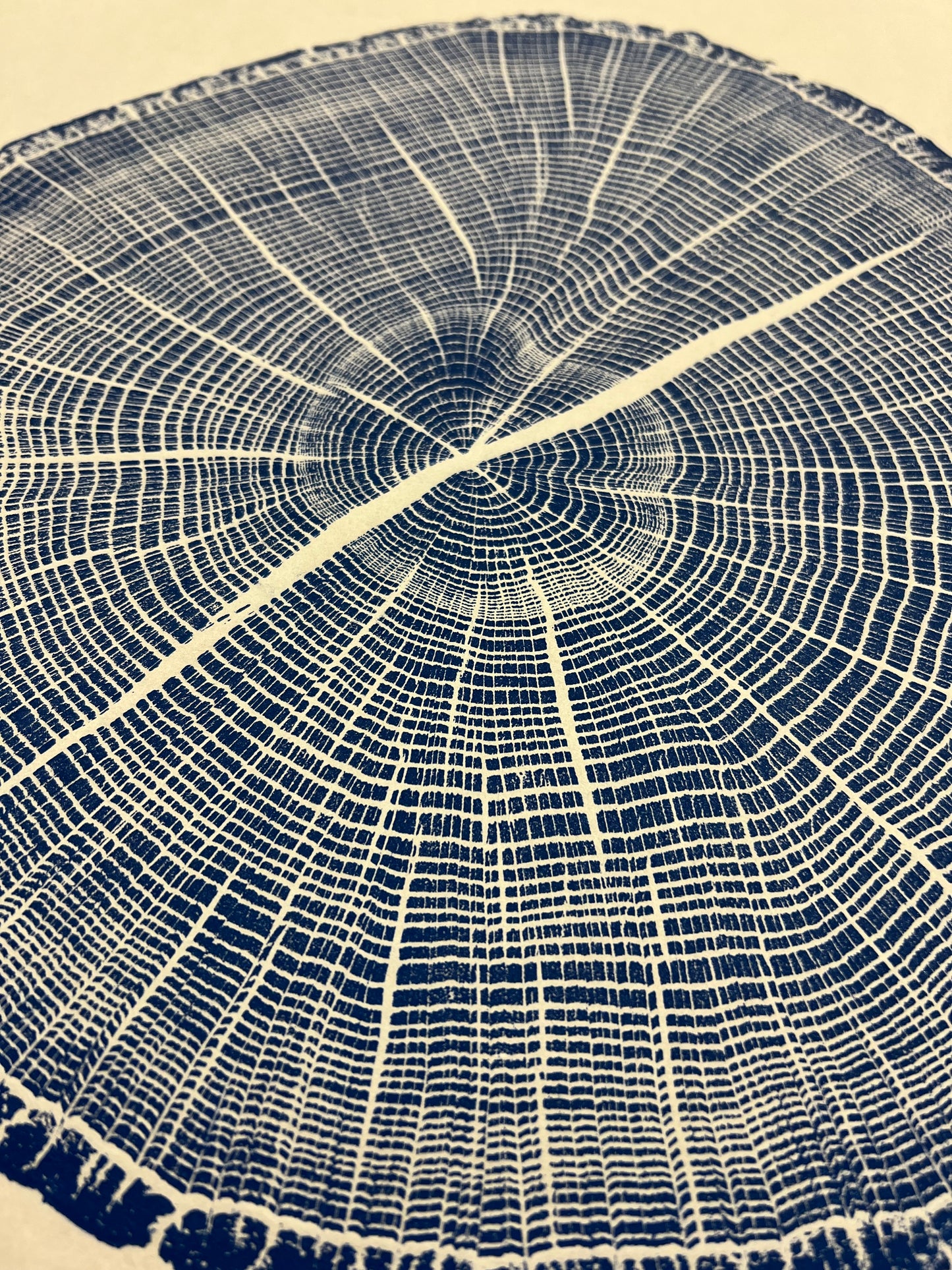 Post Oak in Blue Tree Print