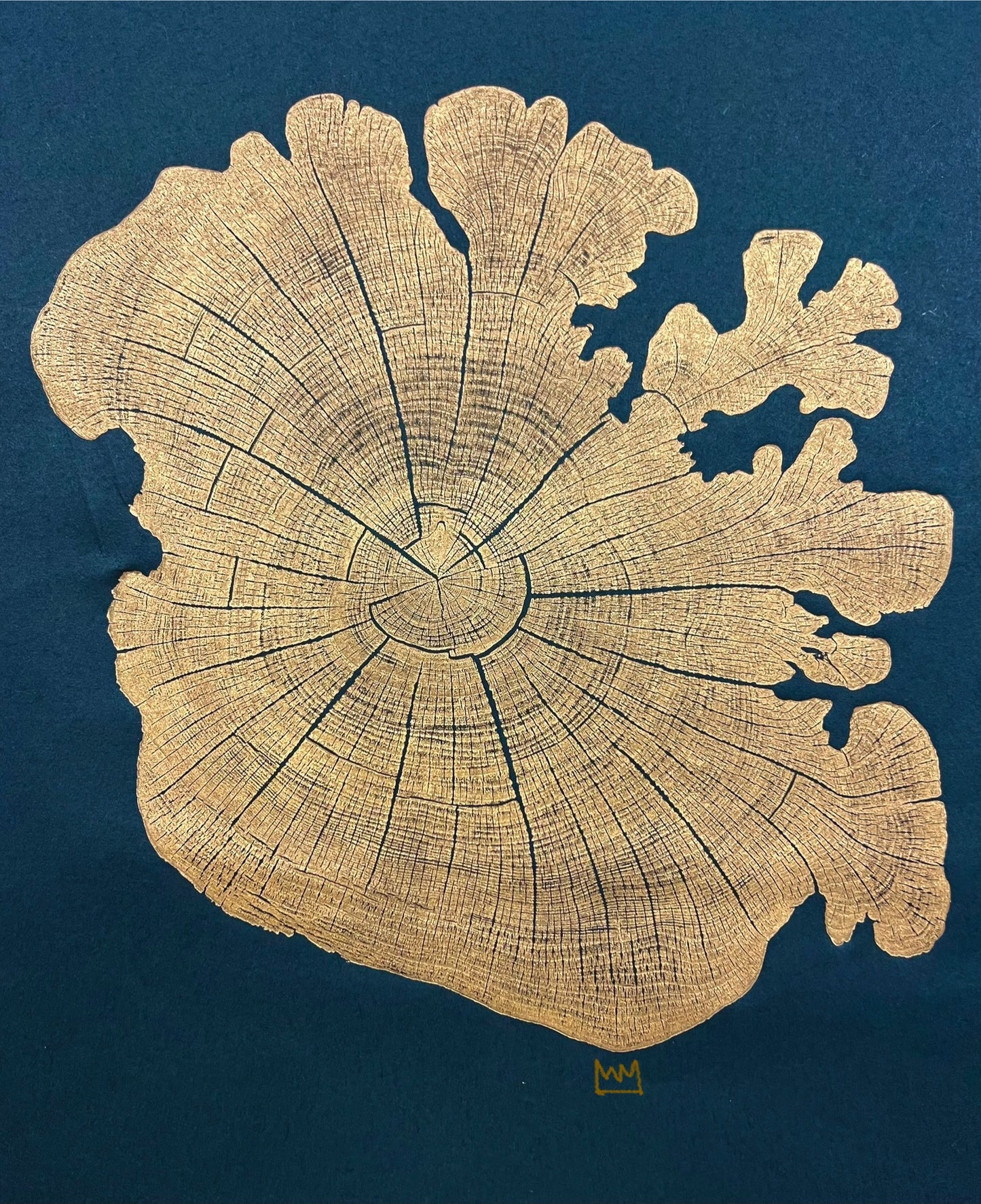 “Golden Dendrite” Eastern Red Cedar Tree Print