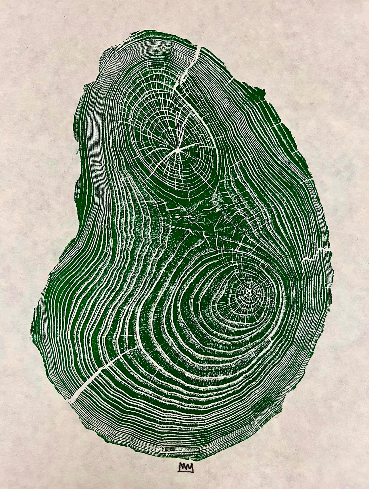Burnt Orange Chestnut Tree Print