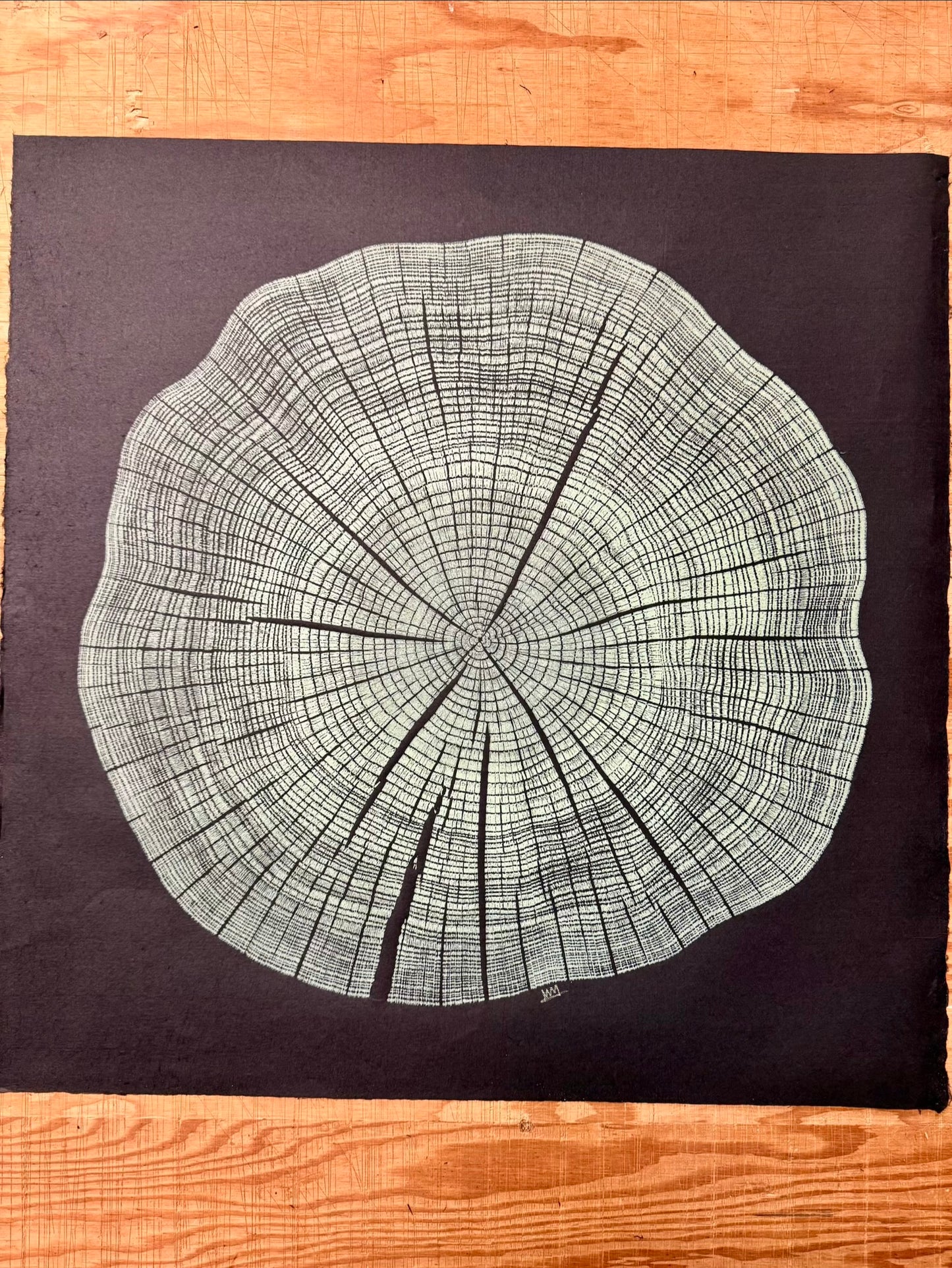 Pastel White Oak Tree Print