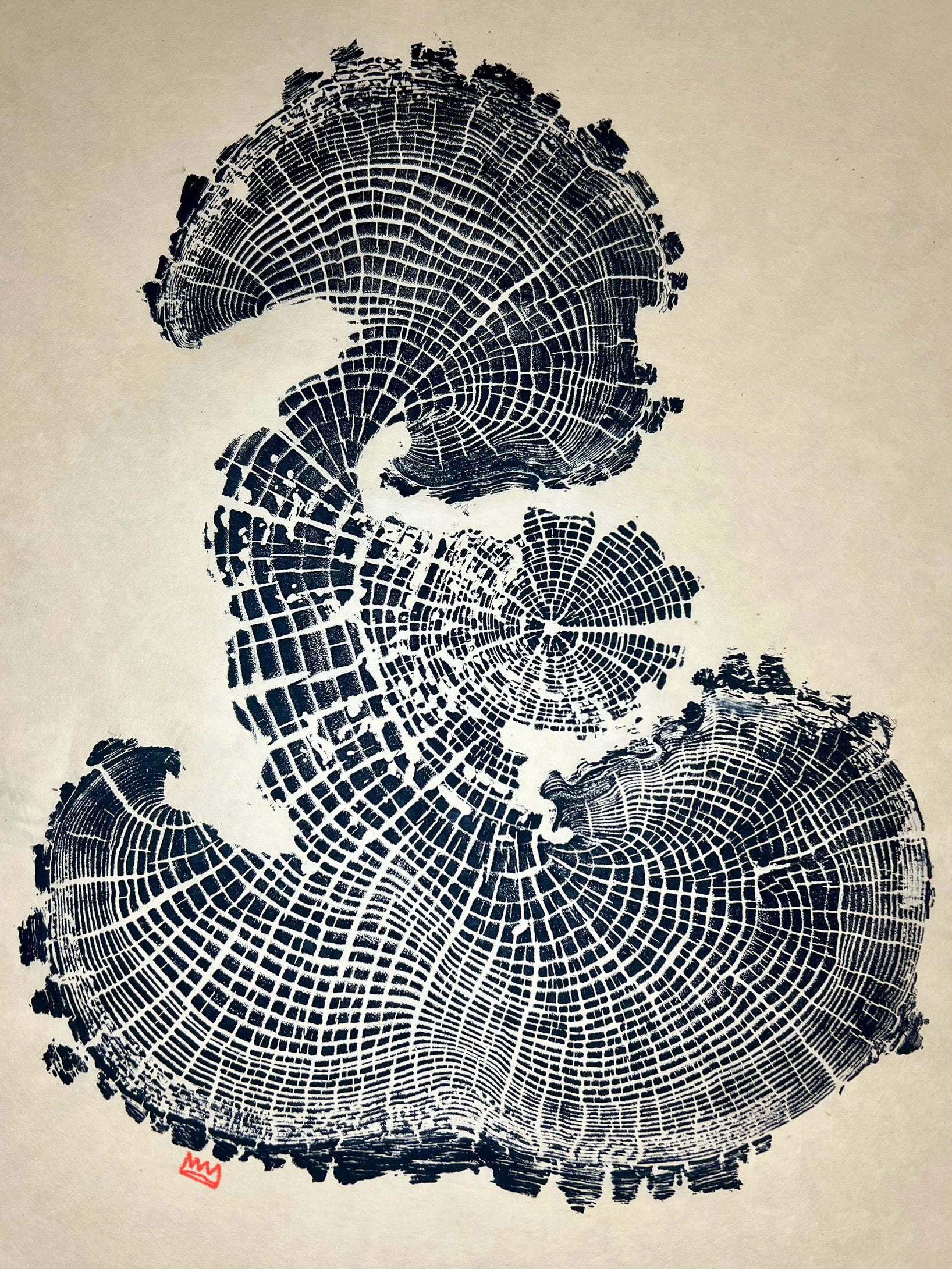 3955 C Sassafras Tree Print Yellow Mountain NC – Sap Woodworks