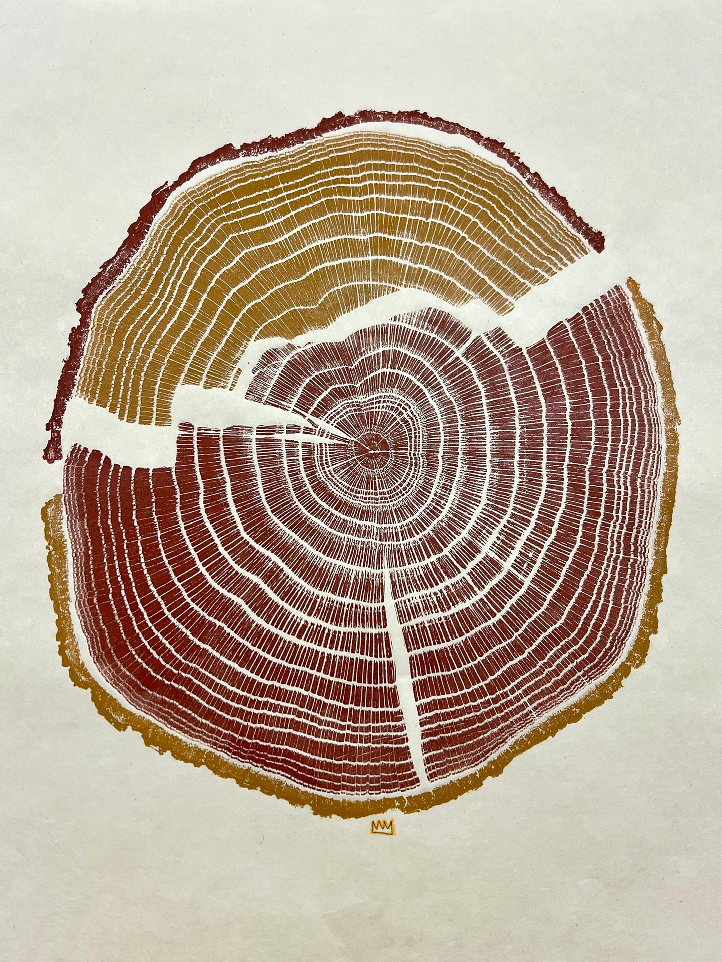 White Oak tree printcolor way #3