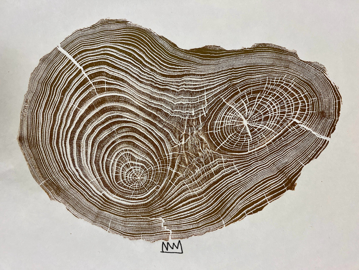 Burnt Orange Chestnut Tree Print