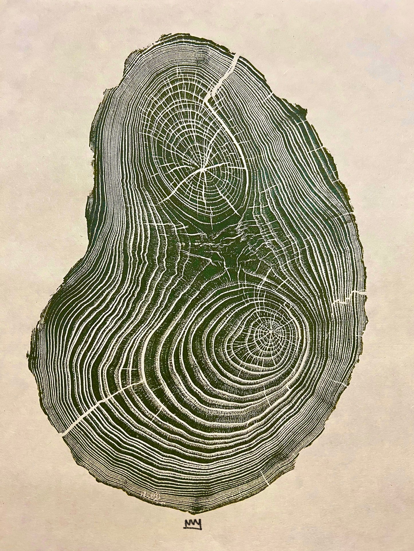 Burnt Orange Chestnut Tree Print