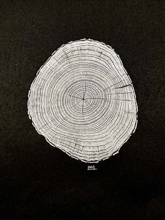 Silver Red Bud Tree Print