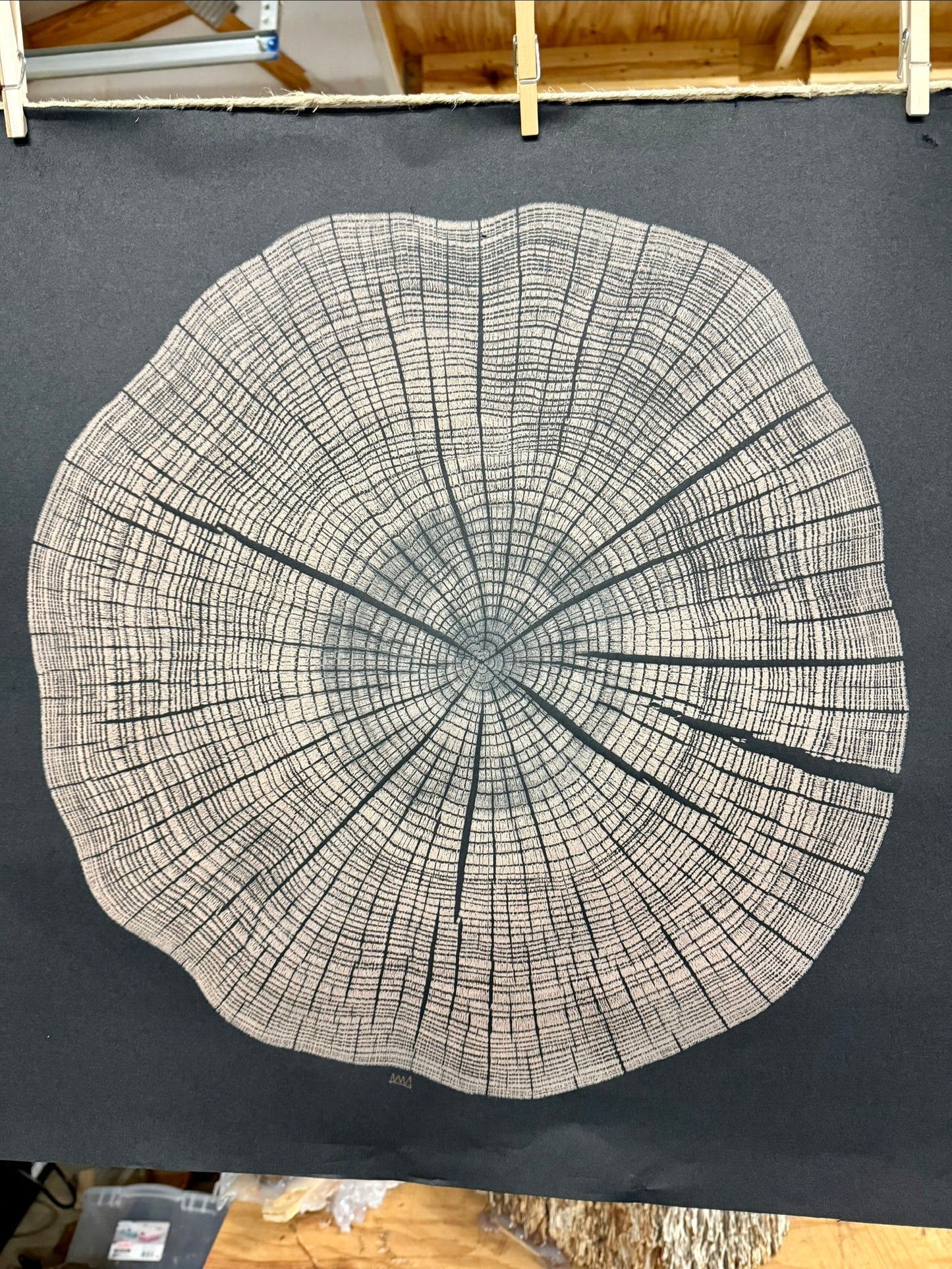 Pastel White Oak Tree Print