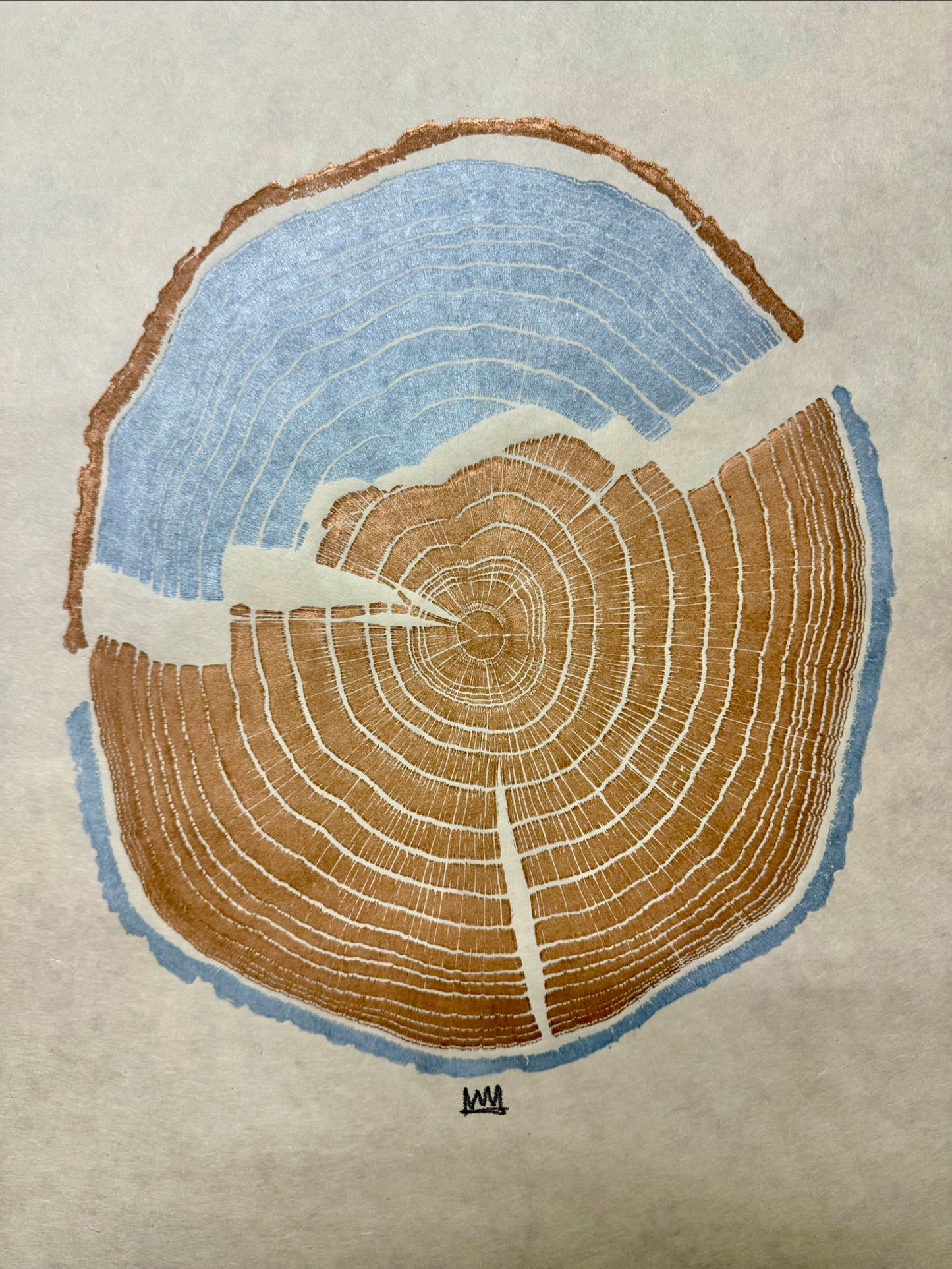 “Mineralization” White Oak Tree Print