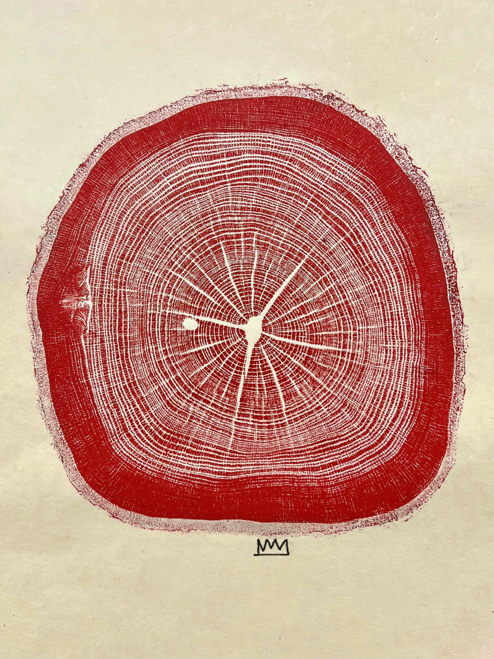 Day 16 “My Heart, My Compass” Post Oak tree prints – Sap Woodworks