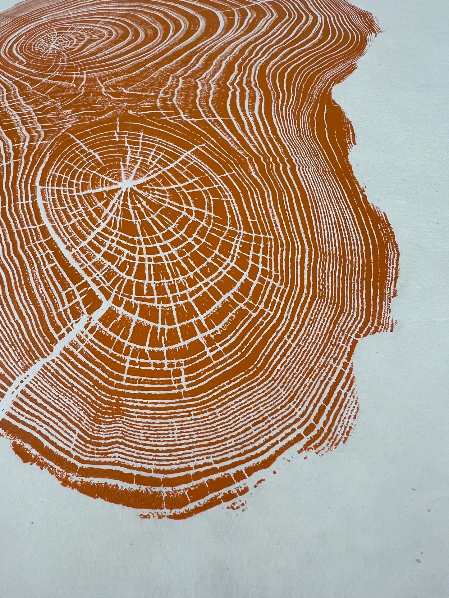 Burnt Orange Chestnut Tree Print