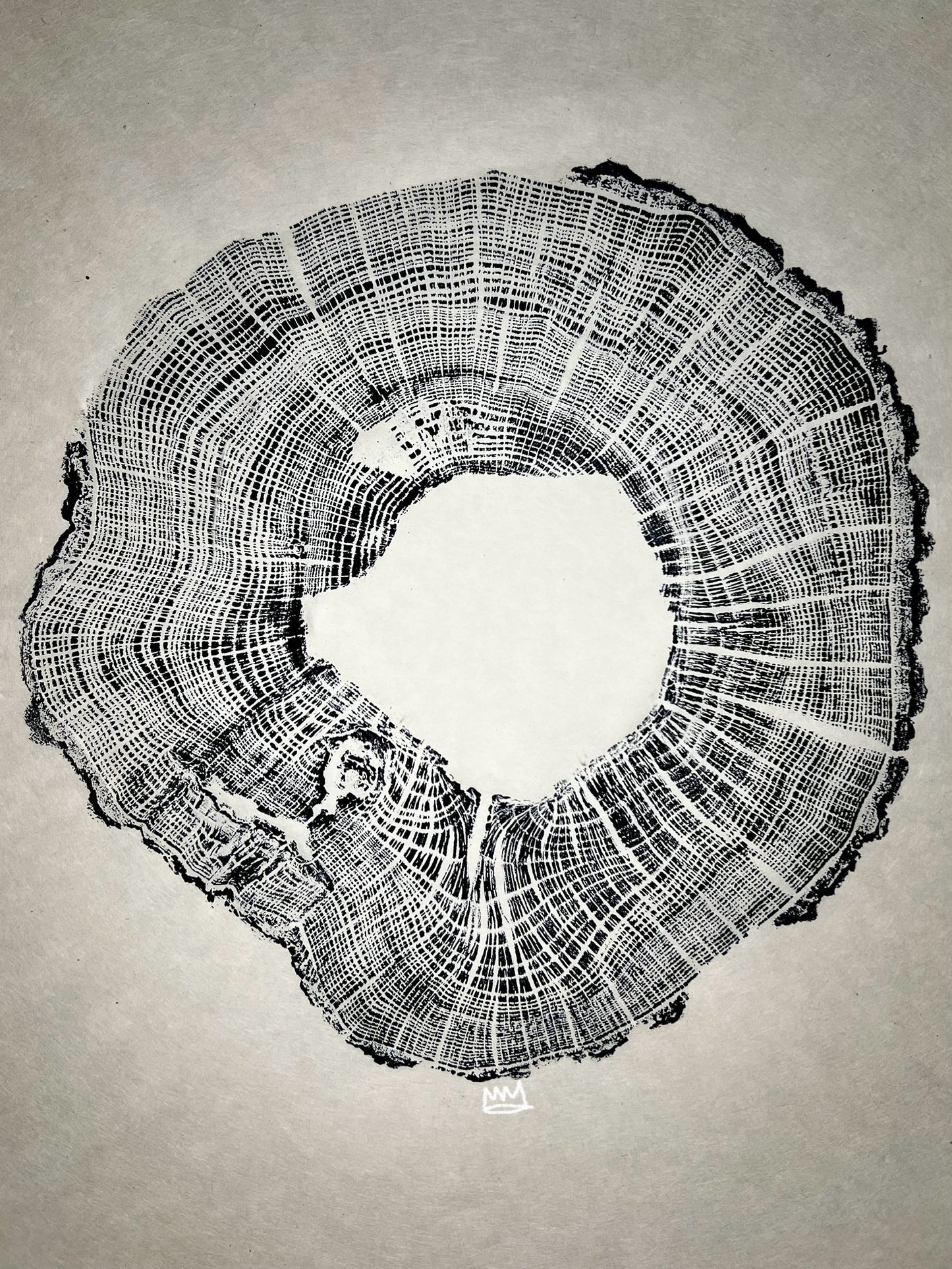 Heart Rot White Oak Tree Print