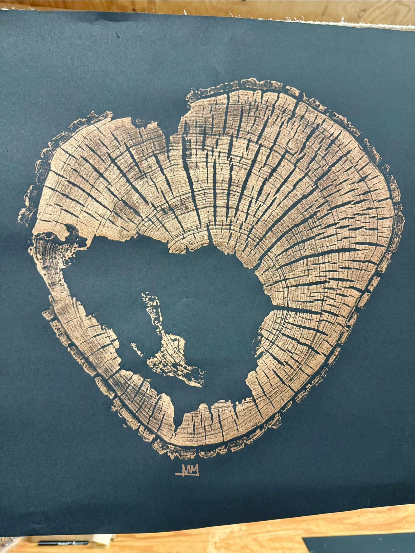 Day 6 “Golden Tulip” Limited Edition Tree Print (only 2 exist)