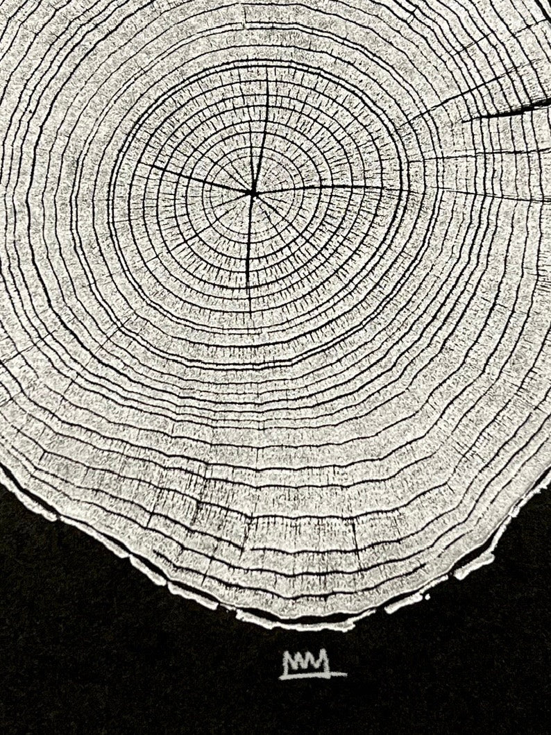 Silver Red Bud Tree Print