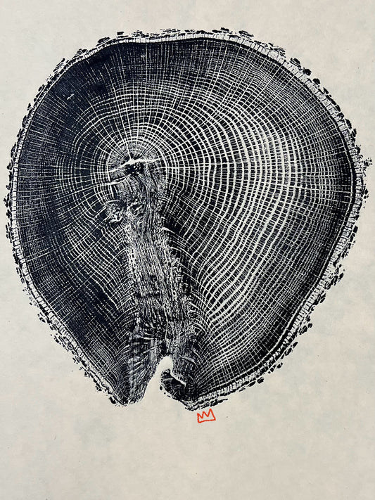 Day #7 Relief Print of Post Oak