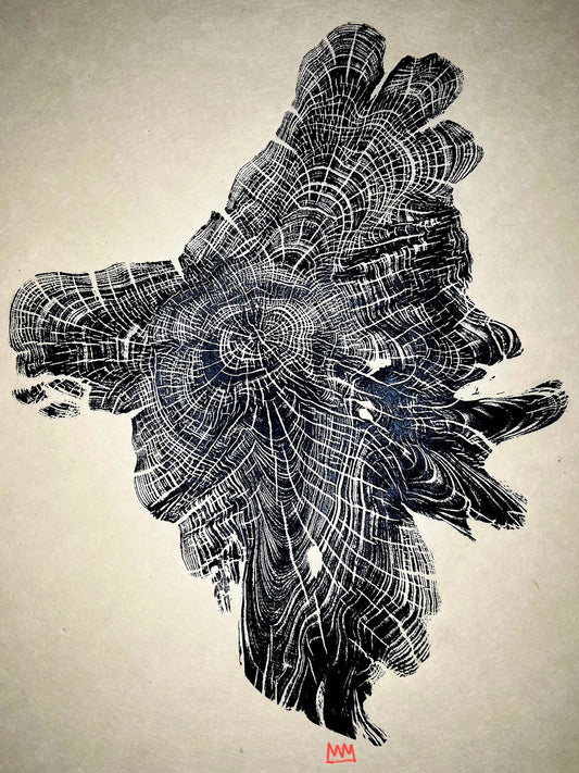 Eagle Cedar Tree Print