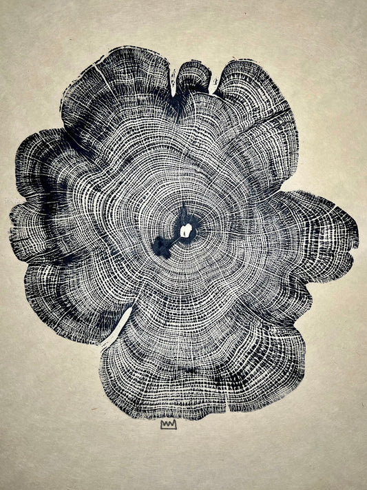 Eastern Red Cedar Vonnegut Portrait Tree Print