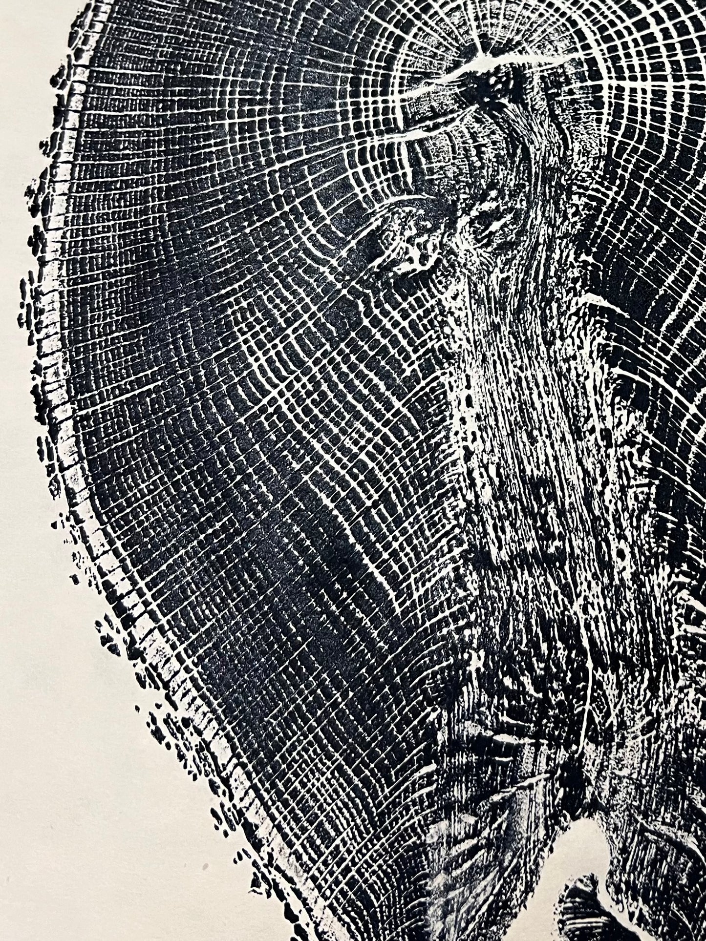 Day #7 Relief Print of Post Oak